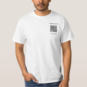 Your QR Code Scan Info Custom Text T-Shirt Gift