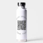 Your QR Code Scan Info Custom Text Water Bottle<br><div class="desc">Custom Colours and Font - Your QR Code Scan Info Custom Text Colours Personalised Promotional Business or Personal Modern Gift - Add Your QR Code - Image or Logo - photo / Text - Name or other info / message - Resize and Move or Remove / Add Elements - Image...</div>