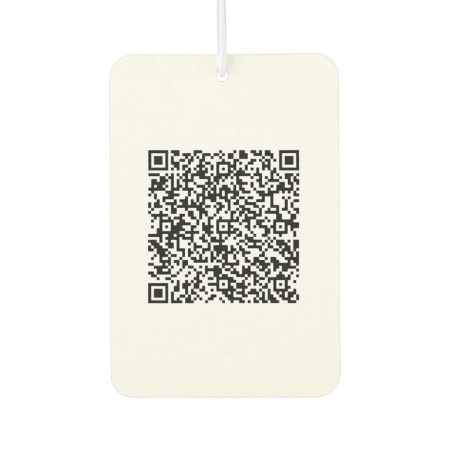 Your QR Code Scan Info Personalised Air Freshener (Front)