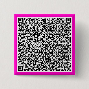 Your QR Code Scan Info Personalised Button Gift