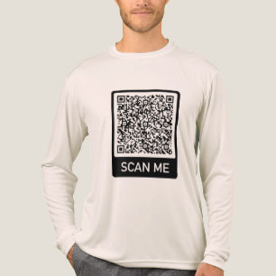 Your QR Code Scan Info Personalised Funny Tri-Blend Shirt