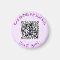 Your QR Code Scan Info Personalised Magnet Gift
