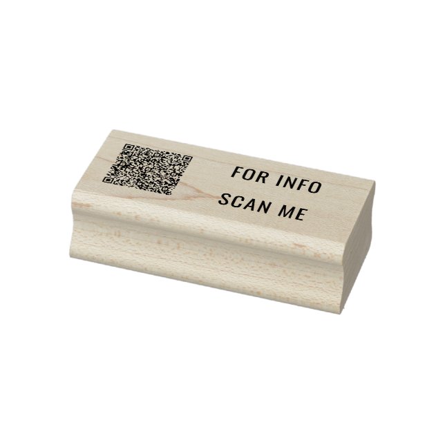 Your QR Code Scan Info Personalised Modern Stamp (Stamp)