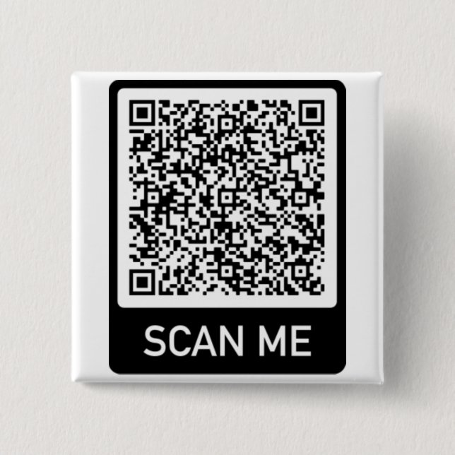 Your QR Code Scan Info Promotional Button Gift (Front)