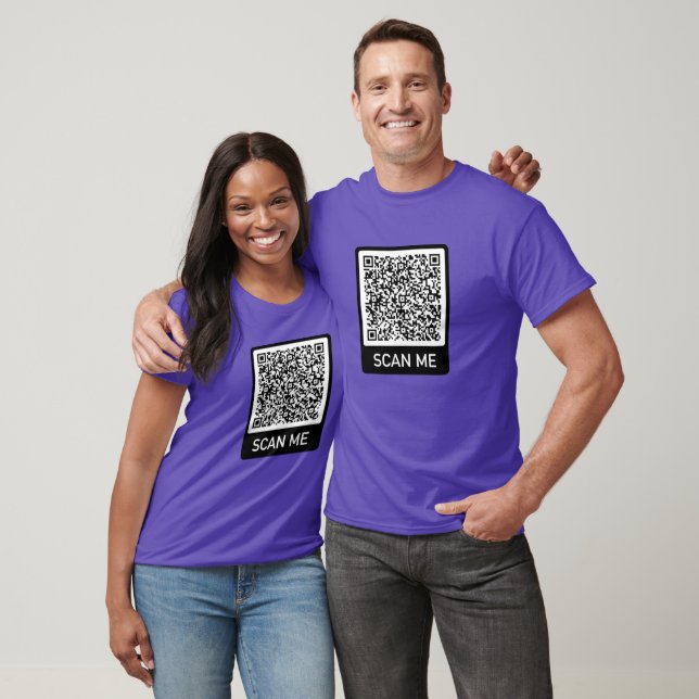 Your QR Code Scan Info T-Shirt Your Funny Gift (Unisex)