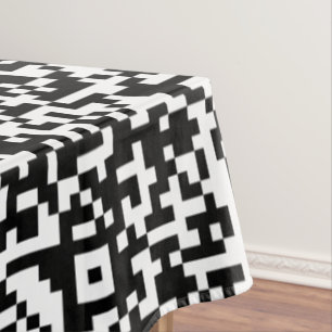 Your QR Code Scan Info Tablecloth - Choose Colours