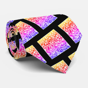 Your QR Code Scan Info Tie with Custom Colours