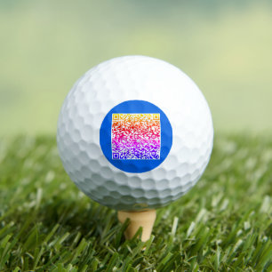 Your QR Code Scan Stamp Golf Balls - Choose Colour