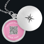 Your QR Code Special Message Necklace Template<br><div class="desc">Choose Colours and Fonts - Design Your Pwn Personalised Necklaces with Youe QR Code Scan Info and Custom Text Modern Necklace / Gift - Add Your QR Code - Image or Logo - Photo / and Text - Name or other info / message - Resize and Move or Remove /...</div>