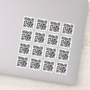 Your QR code square rounded corners vinyl Sticker