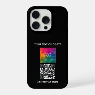 Your QR Code Upload Business Company Logo to iPhone 15 Pro Case