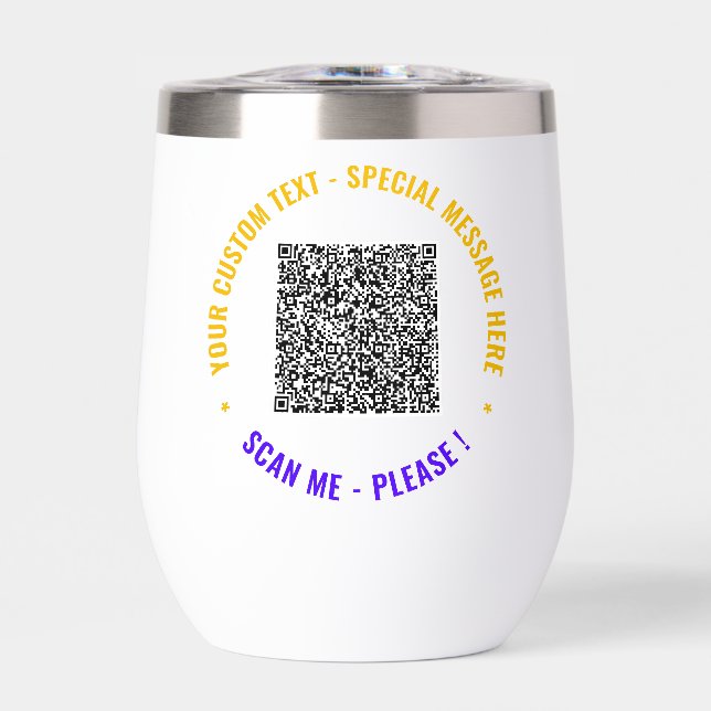 Your QR Code with Custom Text Personalised (Front)