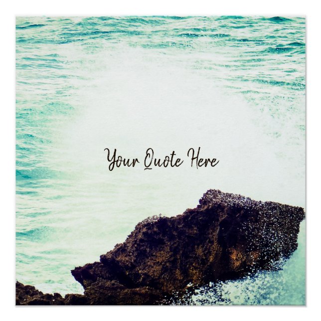 Your Quote Here | Crashing Wave Poster (Front)