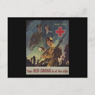 Your Red Cross Is At His Side Postcard
