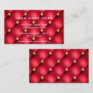 Your Red Gold Promotional Business Card Template