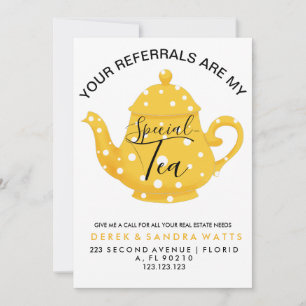 Your Referrals Are My “Special - Small Business Co Thank You Card