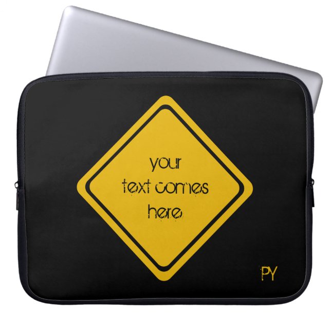 your road sign laptop sleeve (Front)