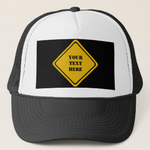 your road sign trucker hat