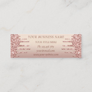Your Rose Gold Sparkly Business Cards Example