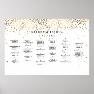 Your Seat Awaits, STARS SEATING CHART, ALPHA Poster