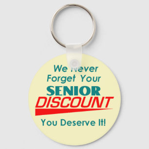 YOUR Senior Discount Keychain