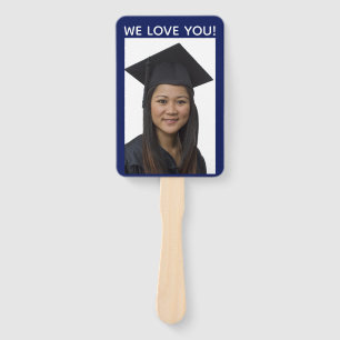 Your Senior Grad Photo Graduation Party Hand Fan