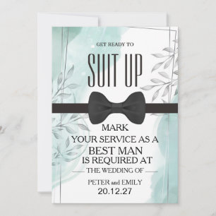 Your Service as a Best Man Invitation