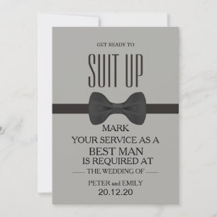 Your Service as a Best Man Invitation