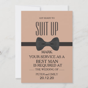 Your Service as a Best Man Invitation