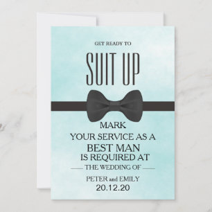 Your Service as a Best Man Invitation