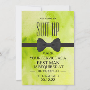 Your Service as a Best Man Invitation