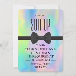 Your Service as a Best Man Invitation