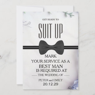Your Service as a Best Man Invitation