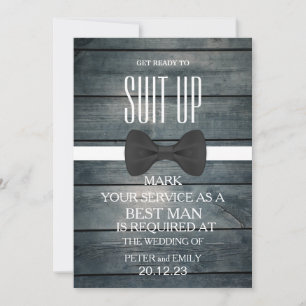 Your Service as a Best Man Invitation
