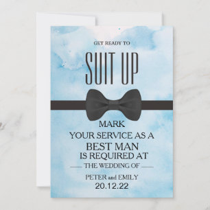 Your Service as a Best Man Invitation