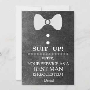 Your Service as a Best man Request Invitation