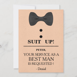 Your Service as a Best man Request Invitation