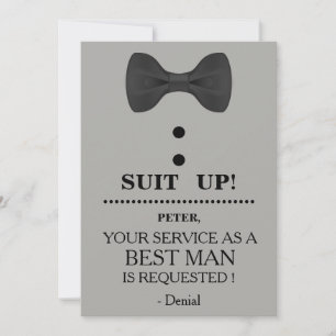 Your Service as a Best man Request Invitation