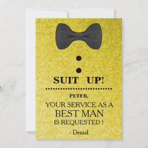 Your Service as a Best man Request Invitation