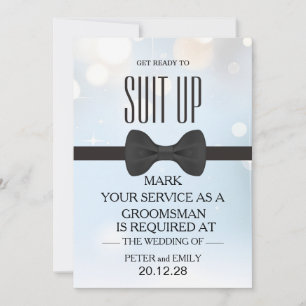 Your Service as a Groomsman Invitation