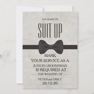 Your Service as a Groomsman Invitation