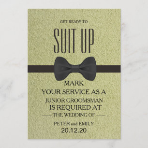 Your Service as a Groomsman Invitation