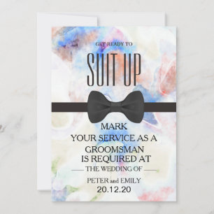Your Service as a Groomsman Invitation