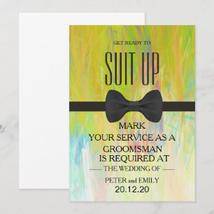 Your Service as a Groomsman Invitation