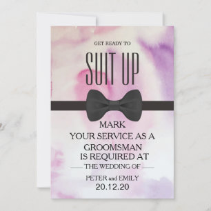Your Service as a Groomsman Invitation