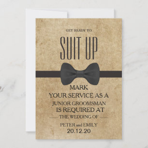 Your Service as a Groomsman Invitation