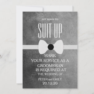 Your Service as a Groomsman Invitation