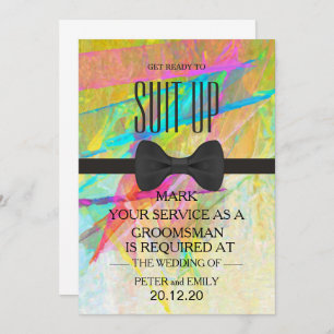 Your Service as a Groomsman Invitation