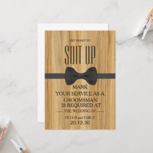 Your Service as a Groomsman Invitation