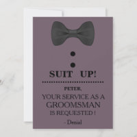 Your Service as a Groomsman Request